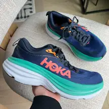 Hoka  Bondi 8 Sneakers in Bellwether Blue