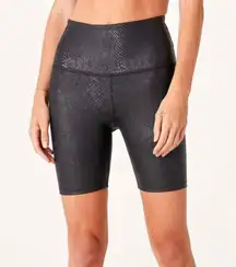 NWT  Viper Snake Embossed High Waisted Biker Short Size S