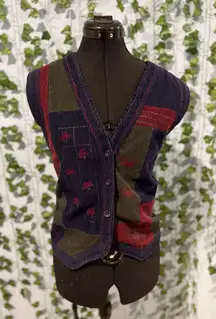 North Crest dark patterned vest