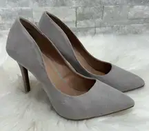 ABOUND Elegant Gray Women's Pumps Close Toed Heels Business Casual
