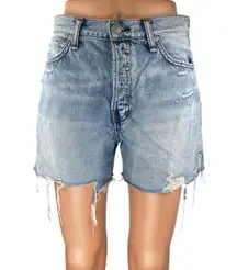 Rag & Bone Blue Vintage Cutoff High Rise Distressed Denim Jeans Shorts Size 26