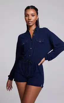 Chaser Navy Blue Nocelle Romper Size Small