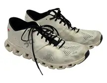 On Cloud X White Running Shoes Women's Size 9.5 Athletic Sneakers Training *flaw