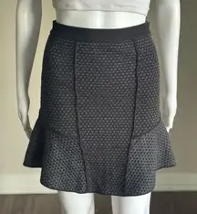 Sandro Paris Jacquard Ruffle Textured Skirt Size 1