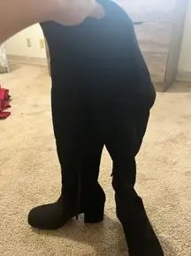 Thigh-high Black Boots