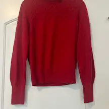 & Other Stories Paris Atelier Cherry Red Alpaca Wool blend jumper