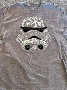 Disney Parks Star Wars Galactic Empire Stormtrooper T-Shirt Grey Size XL