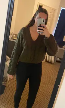 Double Zero Green Sweater