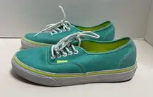 Vans  Sneaker Canvas Teal Unisex M 6.5 / W 8