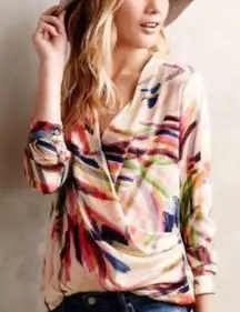 HD in Paris Anthropologie Blouse, Size US 2.  Very Flattering! No Flaws.‎