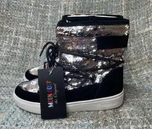 Moon Boot PULSE MID DISCO Original® Woman’s in Black/Silver