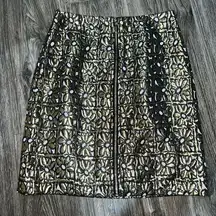 NWTs Retro daisy jacquard skirt