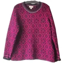 Appleseed’s Magenta Sweater Size L