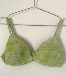 Lululemon Deep Sea Swim Top Dappled Blossom Yellow Multi Green Size 8