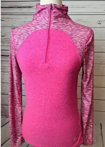 Vogo Athletica half zip pullover sweatshirt size Small Pink barbiecore Stretch‎