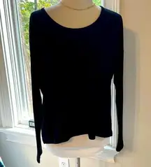 Rag & Bone ~ Gorgeous Open-Back Black Sweater, Size Small