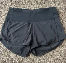 Speed Up Lululemon Shorts 2.5" High-Rise Black
