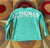 St. Thomas Virgin Islands Oversized Unisex  Top Graphic Shirt XS