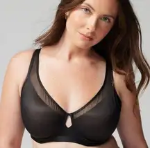 Soma Black Lift Scoop Unbelievable Lift Balconette Bra 38DDD