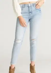 Sundance Driftwood Gizelle Embroidered Daisy Jeans Busted Knee Size 26