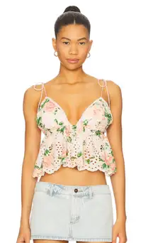 Majorelle Pink Floral Top