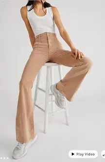 Free people jade corduroy flare pants Nwot size 30