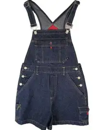 No Boundaries  Shortalls Cargo Juniors Women Denim Overalls Relaxed Fit M 7/9