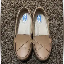Haband Dr. Max Camel Brown Leather Loafers - Women's 6M**EUC**Slip On