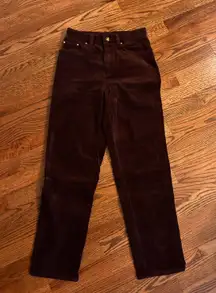 purple corduroy high waisted pants