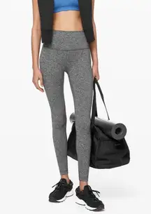 Lululemon Wunder Under High Rise 28” Leggings in Heathered Black