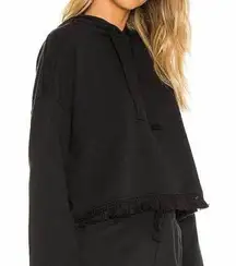 NWT Revolve Black Cropped Hoodie Sweatshirt