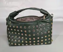 Urban Expressions Green and Gold Studded Clutch