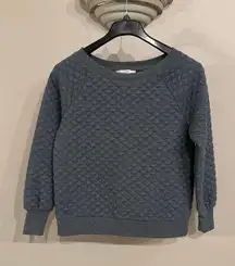 quilted sweatshirt