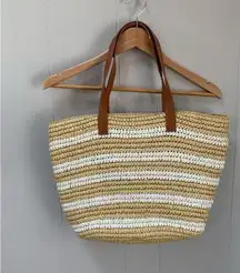 Woven Straw Beach Tote