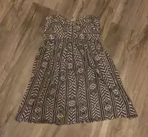 Billabong Aztec Dress - Gray & Light Gray