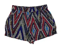 Mossimo Supply Co. Aztec Print High Waisted Pull On Shorts