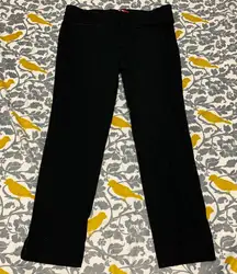 Anthropologie Cartonnier Black Textured Crop Pants EUC 8