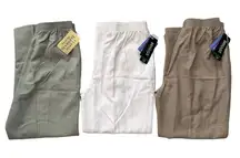 NWT Bundle Pull On Pants Elastic Waist Casual Trousers‎ Womens Petite 12