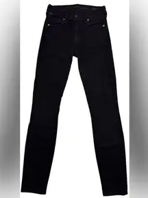 Citizens of Humanity Thompson Mid Rise Black Skinny Pant Womens 25