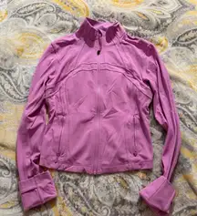 Lululemon cropped define jacket vita pink size 8