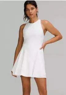 Lululemon Court Crush Tennis Dress in White Sz 12 NEW
