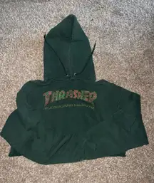 Thrasher Cropped Hoodie