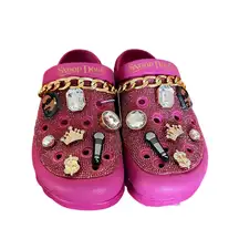 SKECHERS NEW Women’s Snoop Dogg Rollin N Gold Clog Size 10 #B1858A