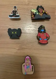 Random Shoe Charm 5 Piece Lot Multi-Color