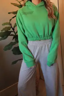 green  hoodie