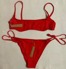 Ruby Red Bikini SET!! M