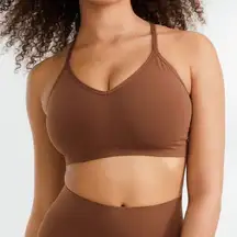 Spanx Ecocare Longline Brown Padded Bralette Size L