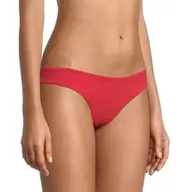 Onia Lily Rib Bikini Bottom Red S