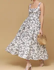 NWT Avec Les Filles Safari Toile cottage/ prairie Vintage Vibe, Midi
Dress Sz 12