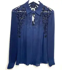 Guess  Lace Blouse Navy XS